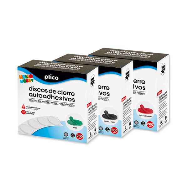 Discos cierre autoadh. Ø20 mm 200 u.