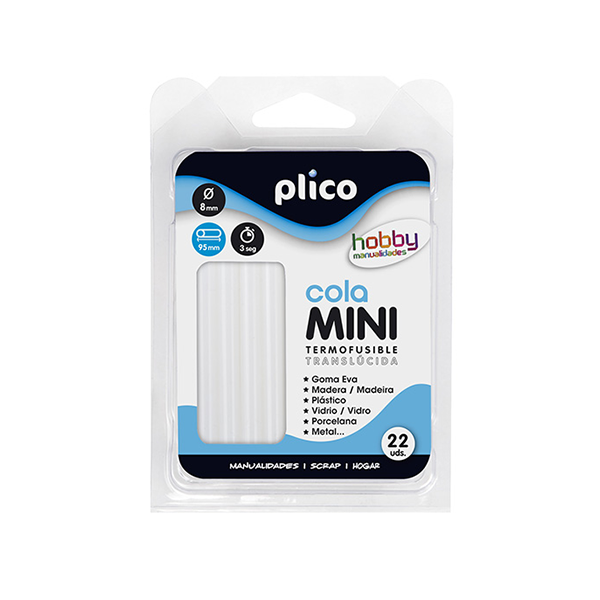 Cola barra mini Ø8 mm Blíster 22