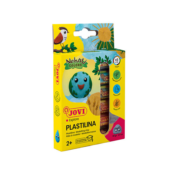 Plastilina Jovi nature 15 g Estuche 6 u.