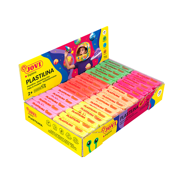 Plastilina Jovi Neón caja 30 u. 50 g