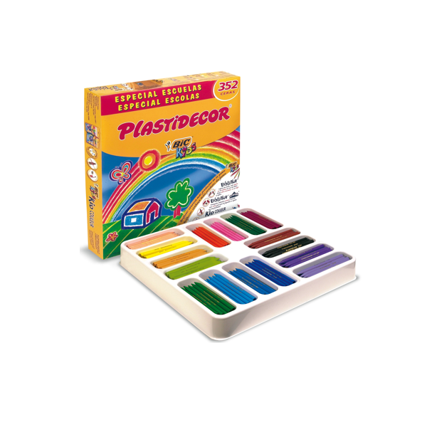 Plastidecor Kit escolar de 352 ceras