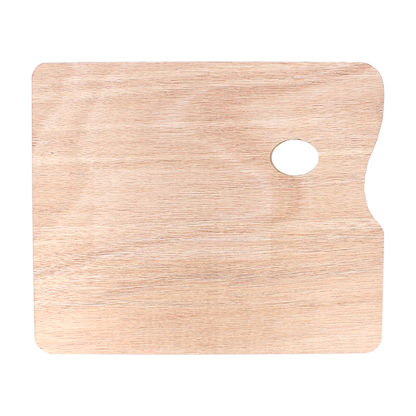 Paleta rectangular madera 25x30 cm.