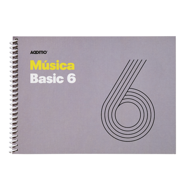 Cuaderno música primaria 6 Additio 50 p.