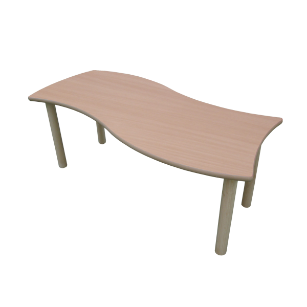 Mesa rectangular onda 120x60 cm