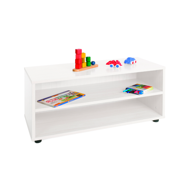 Mueble superbajo con estantería