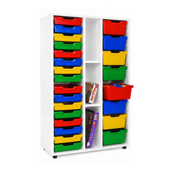 Mueble medio estantería y 2 cubeteros