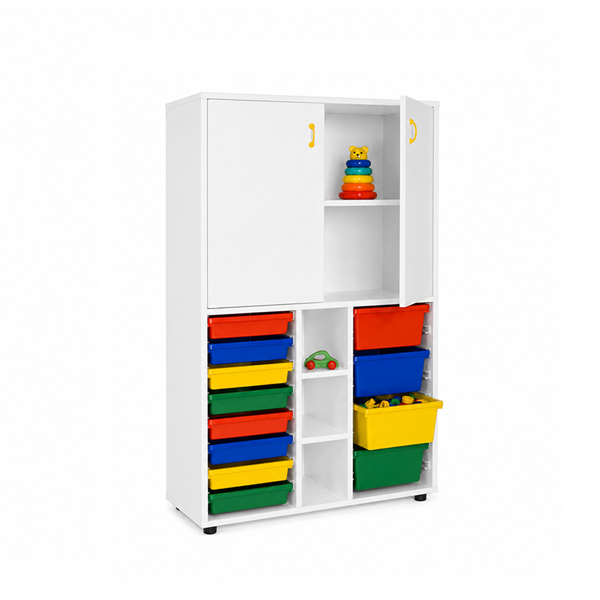 Mueble medio cubetero y armario con puertas
