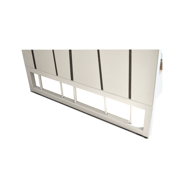 Pie metalico mueble Bábilon doble