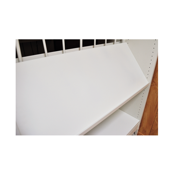 Estantes mueble Bábilon inclinado chapa Blanco