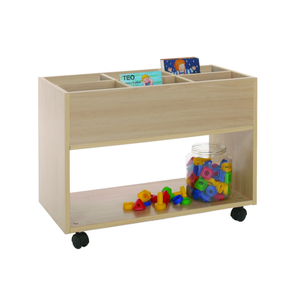Carro librería 80x58x40 cm Haya