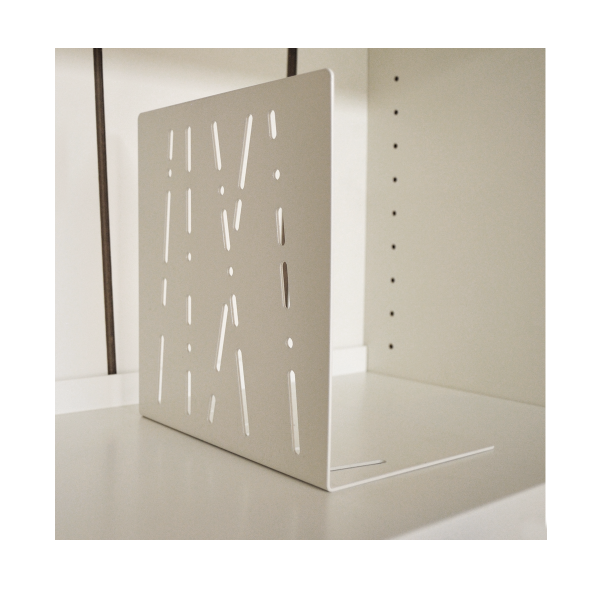 Sujetalibros mueble Bábilon chapa Blanco