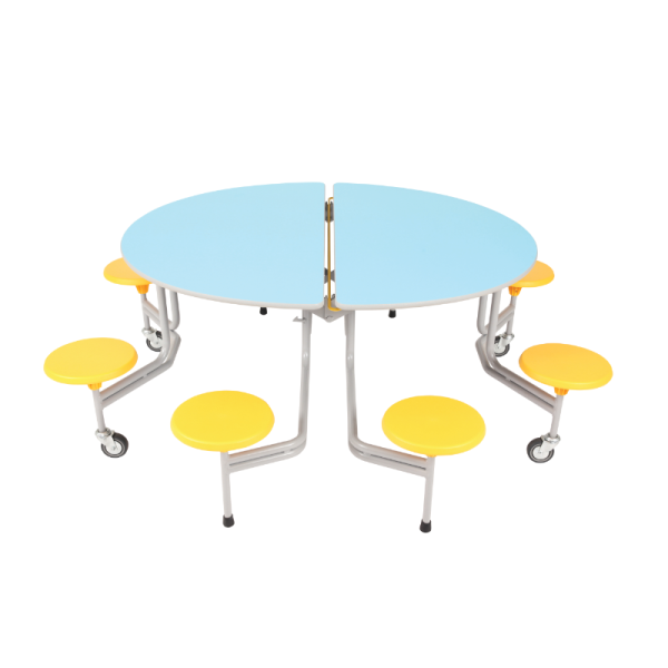 Mesa desplegable ovalada 152x137 cm