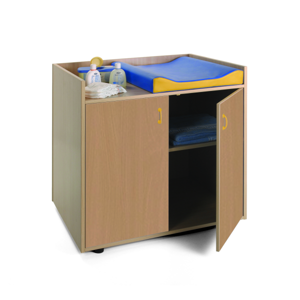 Mueble cambiador Blanco con 2 puertas