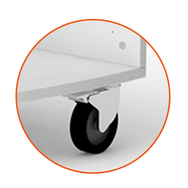 Ruedas silla lia castors. Pack 4 u.