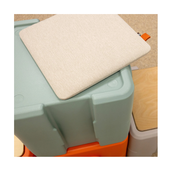 Asiento cojín textil para cubo Pie 5 u.