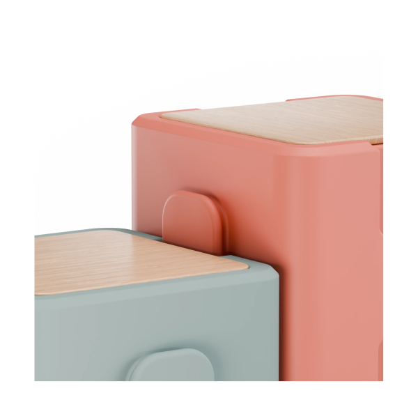 Asiento cojín madera para cubo Pie 5 u.