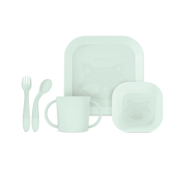 Set de plato y bol infantiles Mint