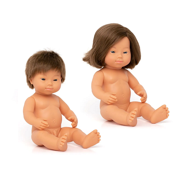 Muñecos sindrome de down miniland clearance