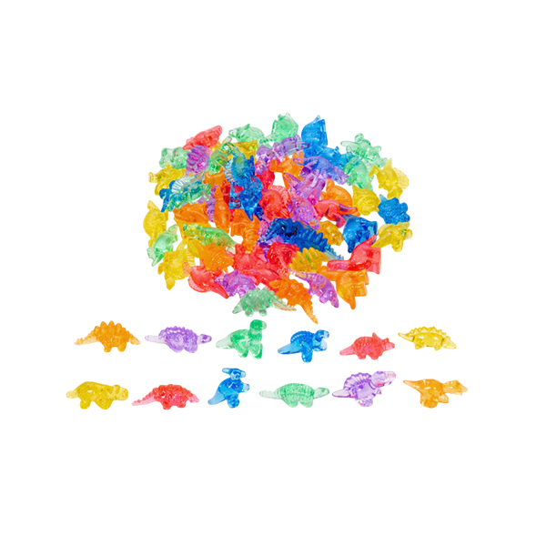 Dinosaurios colores translúcidos