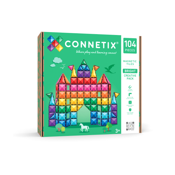 Connetix Bright Creative pack 104 piezas