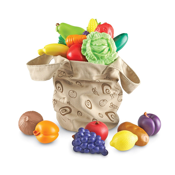 Bolsita con frutas y verduras frescas 17 piezas