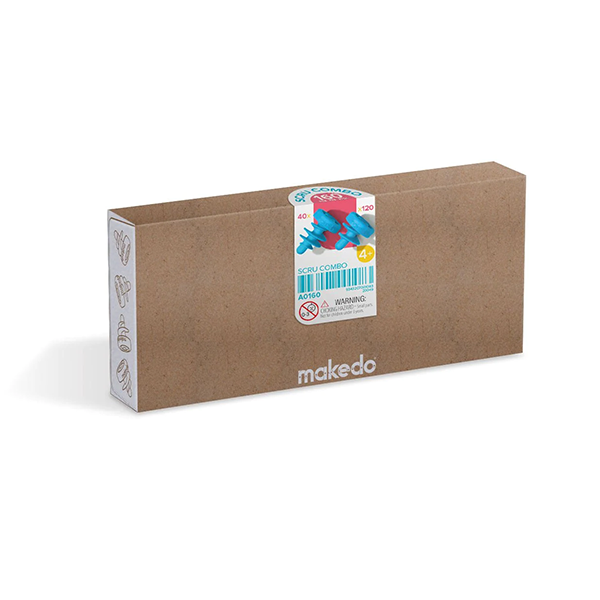 Makedo. Pack tornillos 160 u.