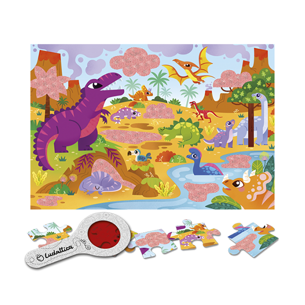 Secret puzle, dinosaurios