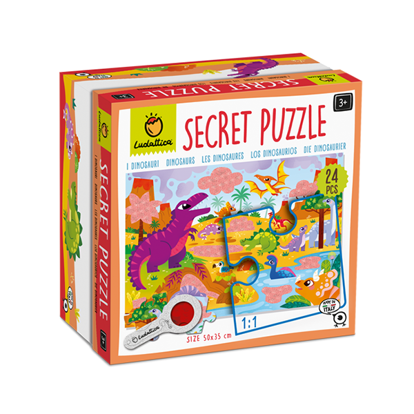 Secret puzle, dinosaurios