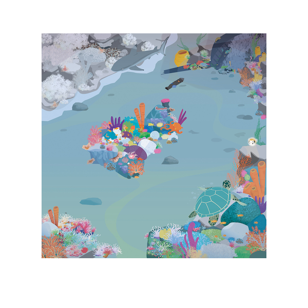 Tapete isla del tesoro. Rugged