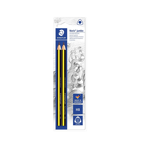 Blíster 4 lápices Staedtler nº2 + goma + afilalápiz - Material escolar,  oficina y nuevas tecnologias