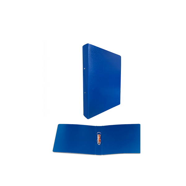 Carpeta cartón 2 anillas 25 mm Azul