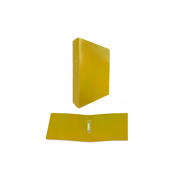 Carpeta cartón 2 anillas 40 mm Amarilla