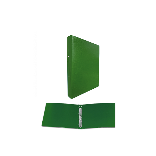 Carpeta cartón 4 anillas 25 mm Verde