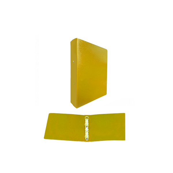 Carpeta cartón 4 anillas 40 mm Amarilla