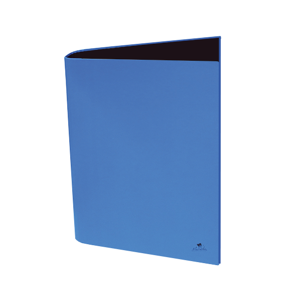 Carpeta 4 anillas 25 mm cartón forrado plast. mate Azul