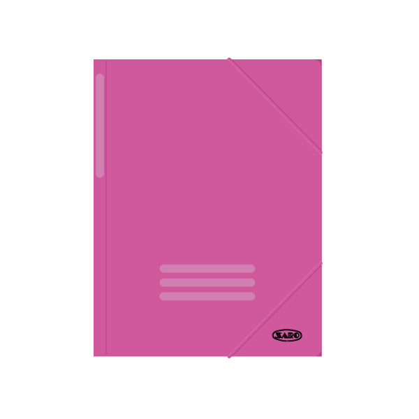 Carpeta gomas cartón Saro Fucsia