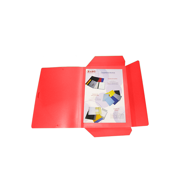 Carpeta gomas polipropileno Rojo