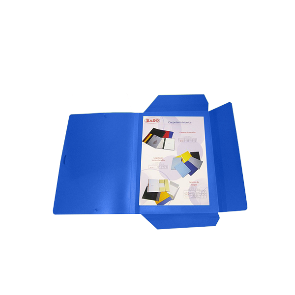 Carpeta gomas polipropileno Azul