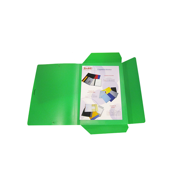 Carpeta gomas polipropileno Verde claro