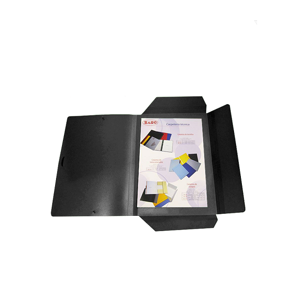Carpeta gomas polipropileno Negro