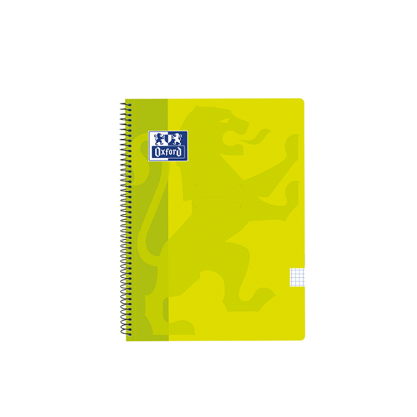 Cuaderno Oxford tapa plást. f° 80 h. 90 g 4x4 Lima