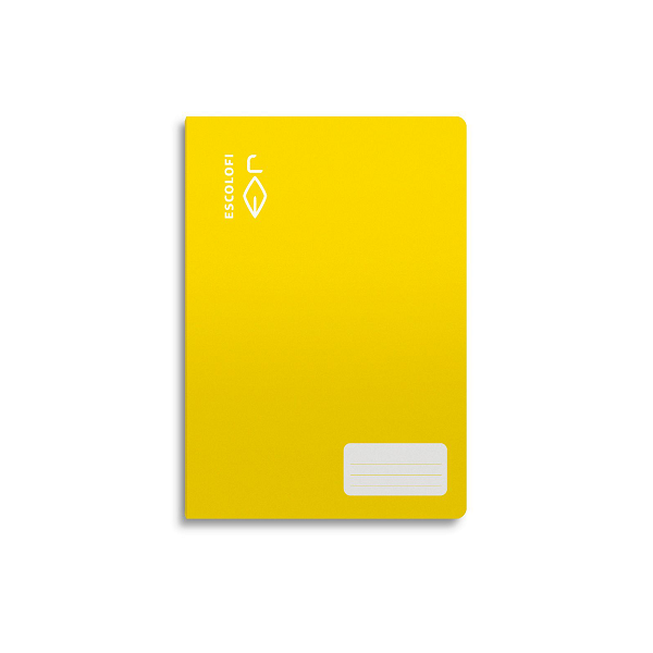 Libreta Escolofi 32 h. 4° cuadr. 4 margen Amarillo