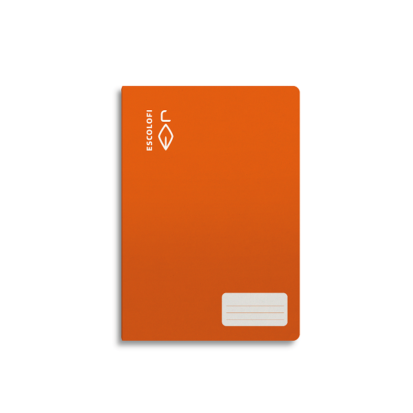 Libreta Escolofi 32 h. 4° cuadr. 4 margen Naranja