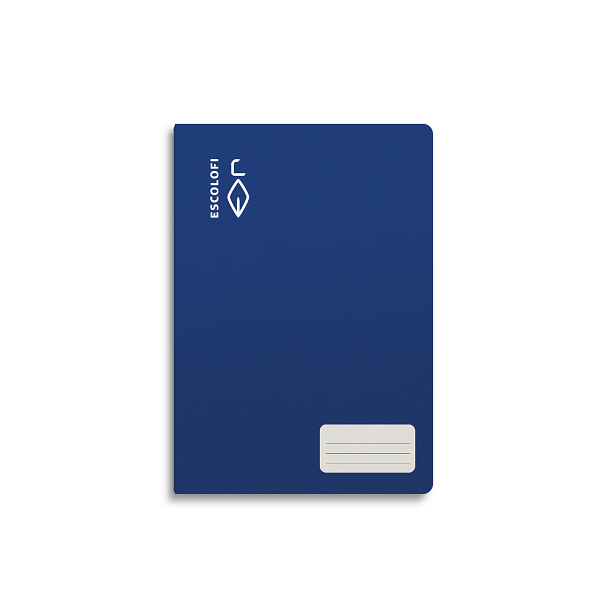 Libreta Escolofi 32 h. 4° cuadr. 4 margen Azul