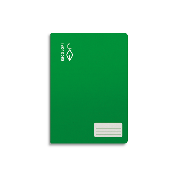 Libreta Escolofi 32 h. 4° cuadr. 4 margen Verde