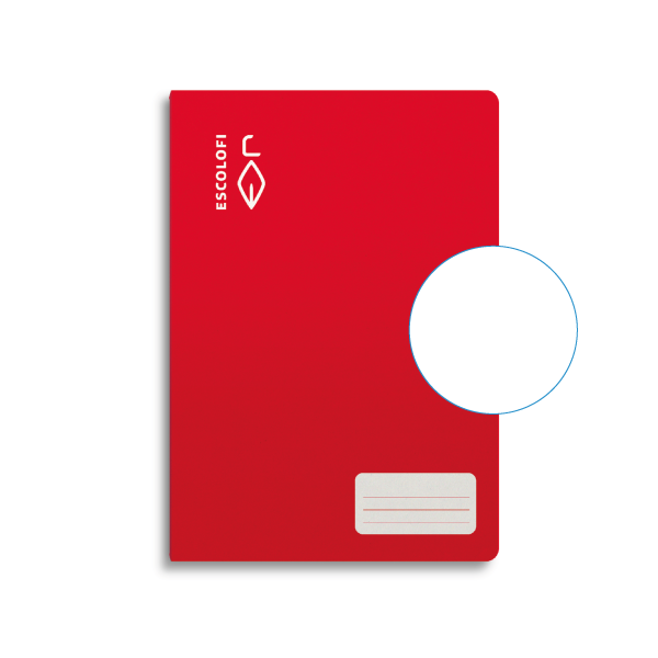 Libreta Escolofi 32 h. 4° liso Rojo
