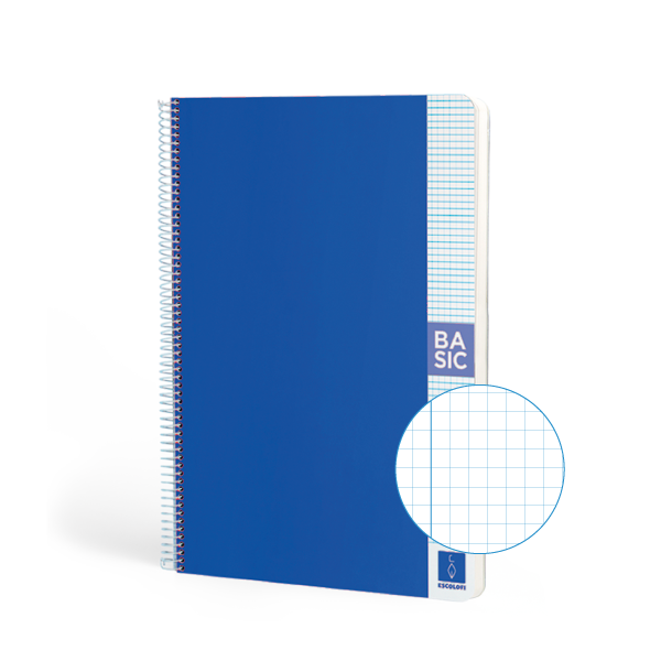 Cuaderno Escolofi Basic A4 80 h. 80 g 4x4 Azul oscuro