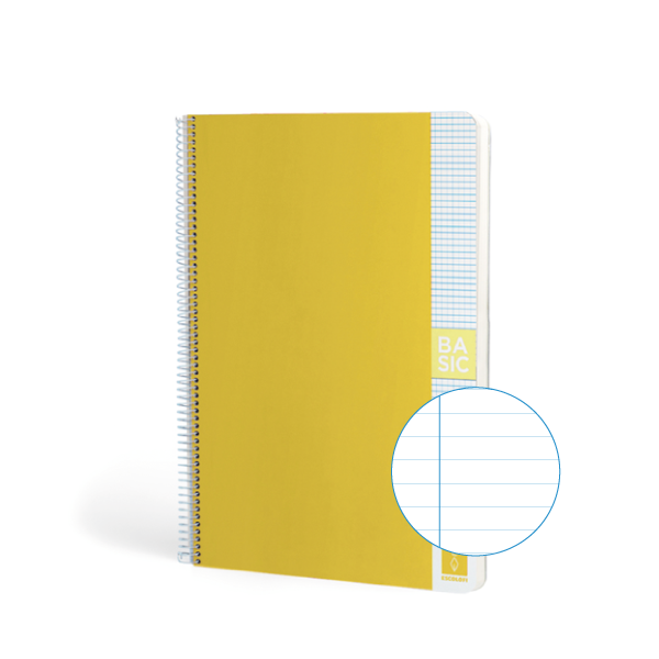 Cuaderno Escolofi Basic A4 80 h. 80 g Horizontal Amarillo