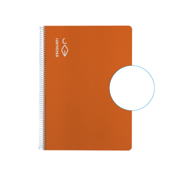 Cuaderno Escolofi f° 50 h. horizontal margen Naranja