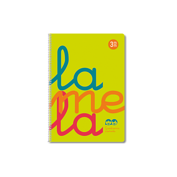 Cuaderno tapa pp. Cuadrovia f° 80 h. 3 mm Amarillo